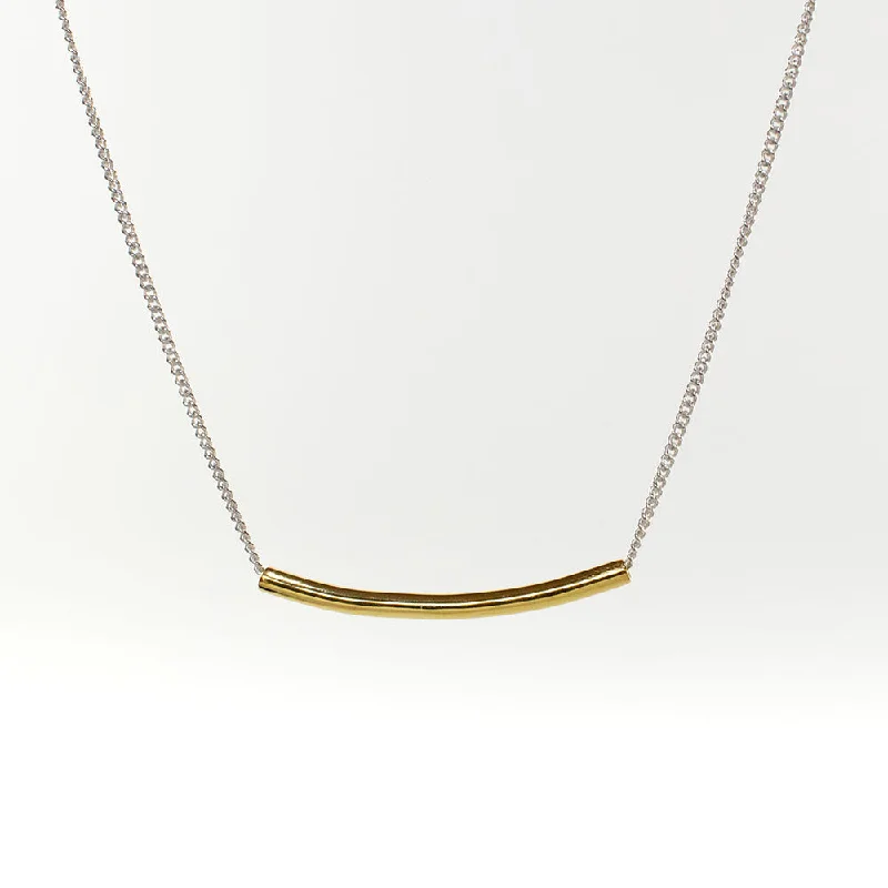 Gold Vermeil Curved Kebaikan Necklace