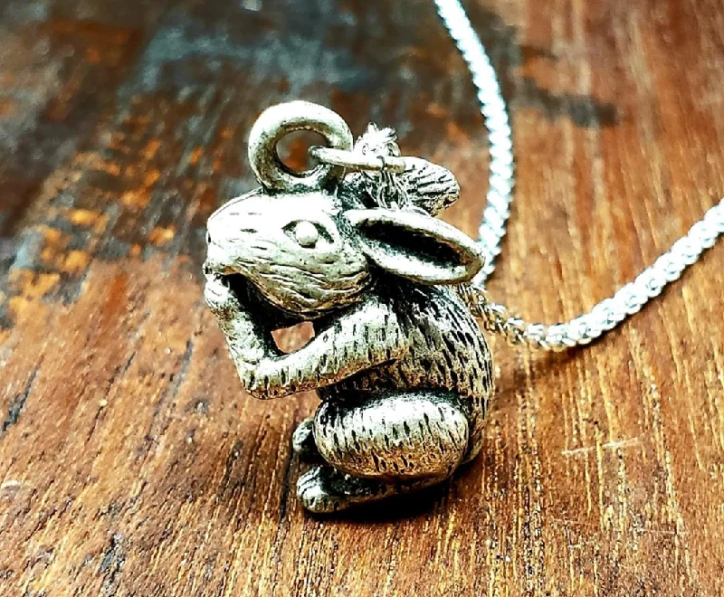 Silver Lucky Rabbit Necklace