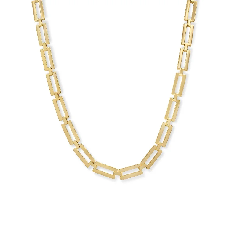 Rectangular Link Necklace