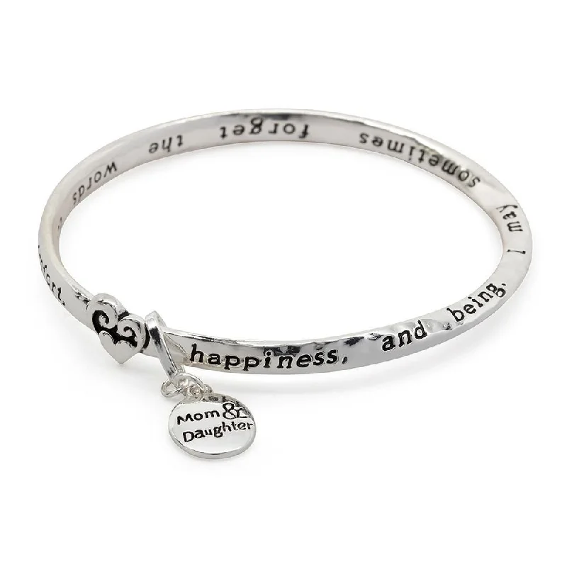 Inspirational Bangle - Mom and Daughter