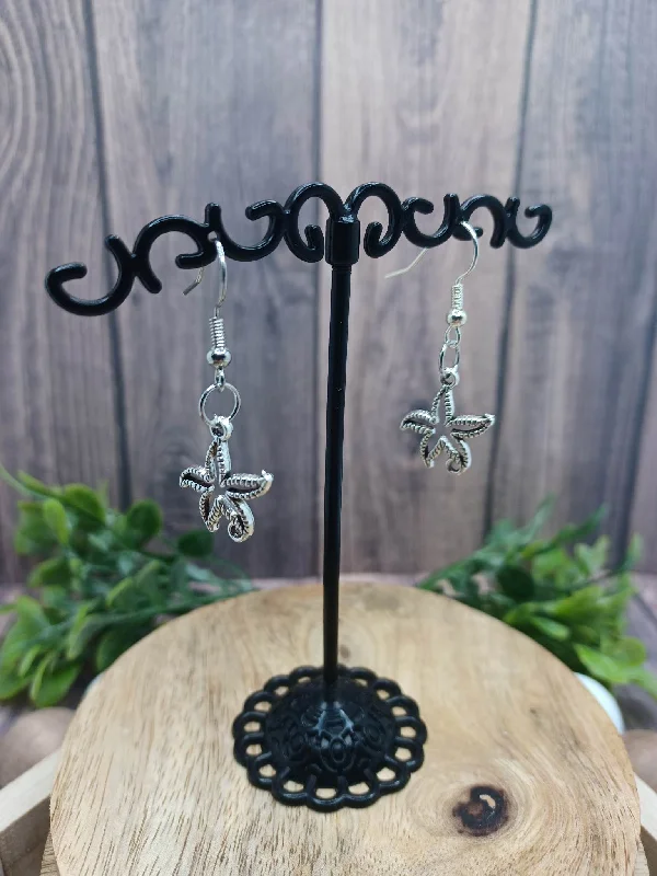 Silver Sea Star Earrings