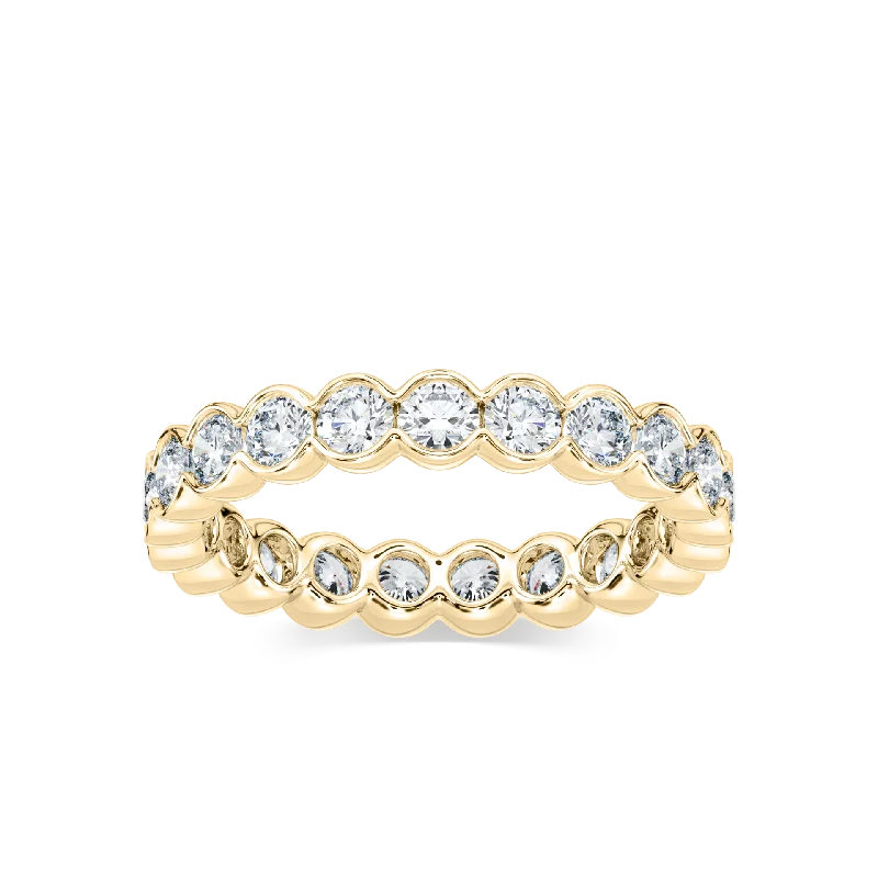 Round Semi Bezel Eternity Band