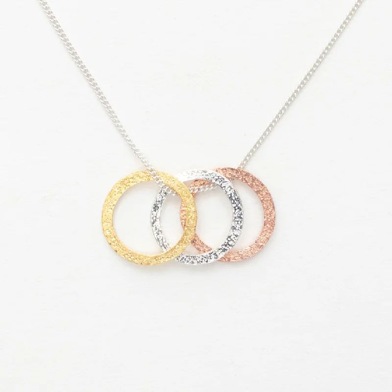 Stella Triple Ring Necklace