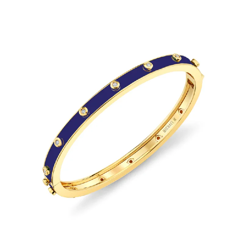 Michael M. Chroma Extruded Diamond Bezel Bangle