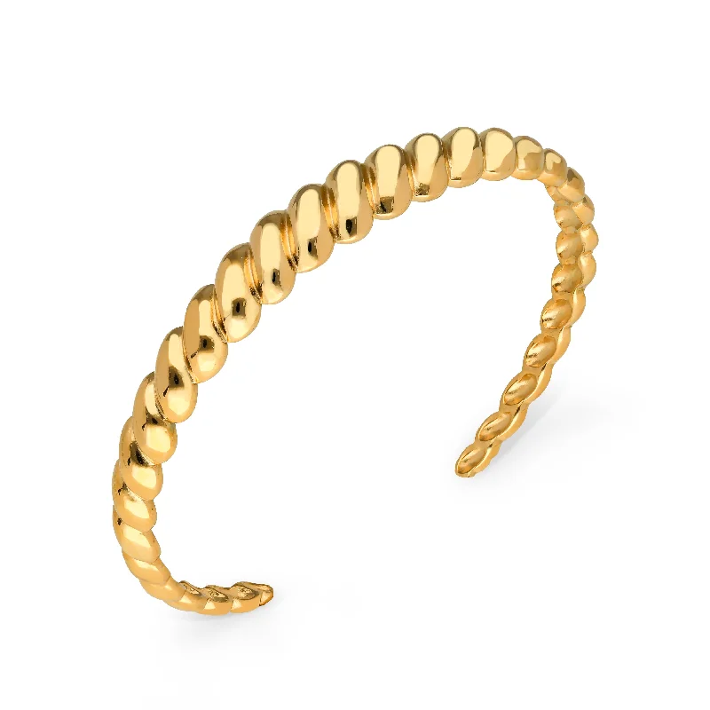 Croissant bangle gold