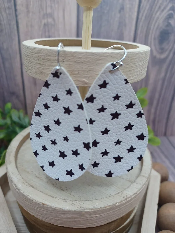 Black Star Earrings