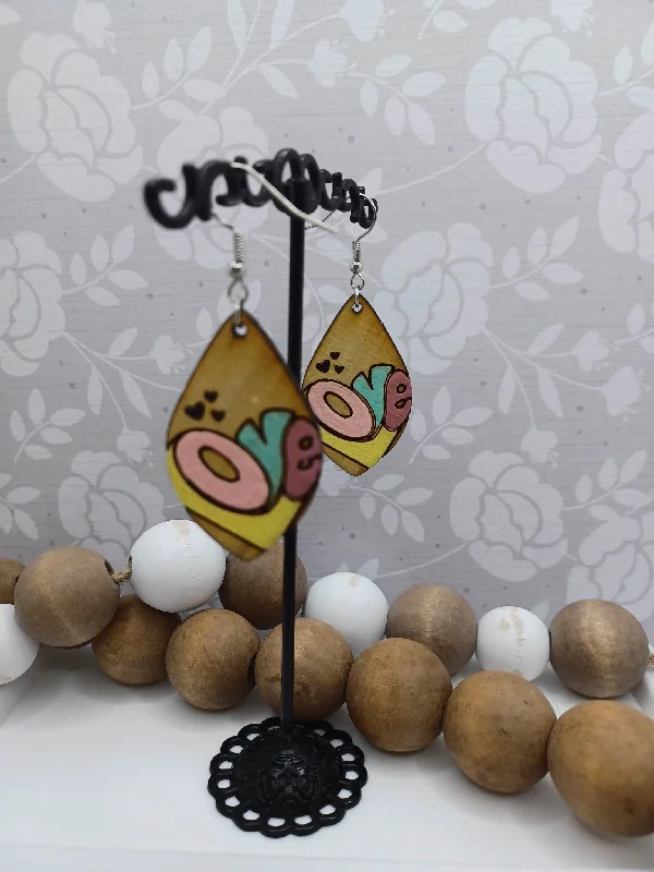 Wooden Love Earrings