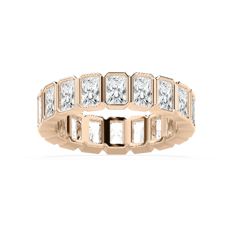 Vertical Radiant Eternity Ring