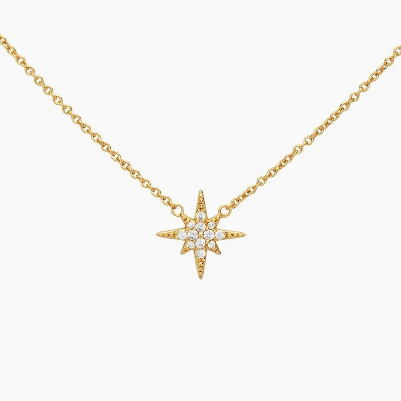 Pave Starburst Necklace