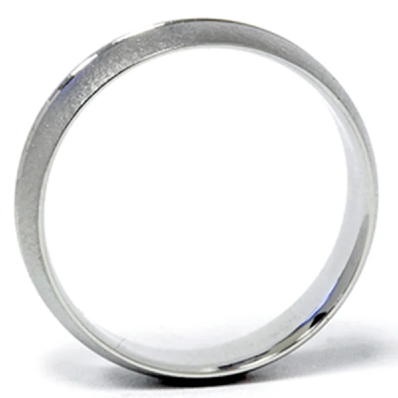 Channel Brushed Wedding Band 950 Platinum