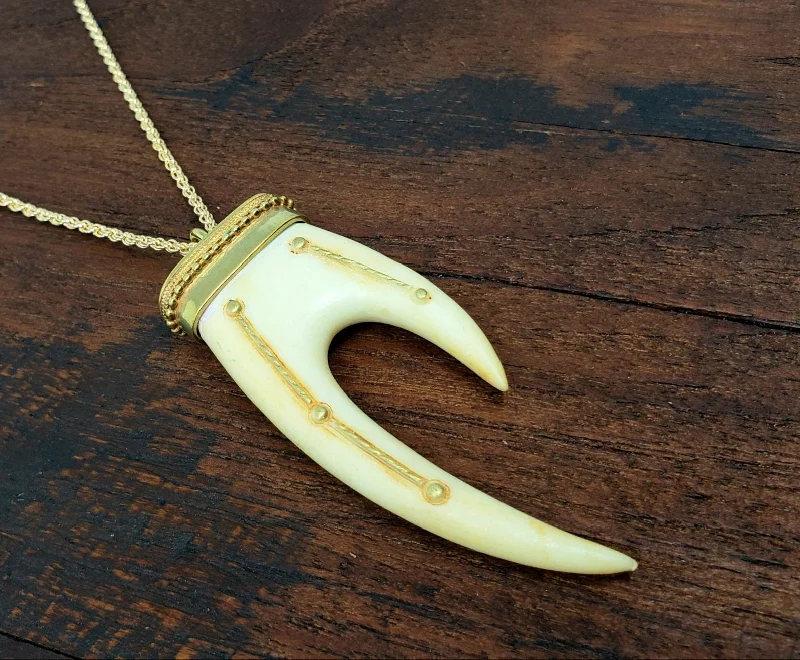 Bintulu Carved Bone Necklace