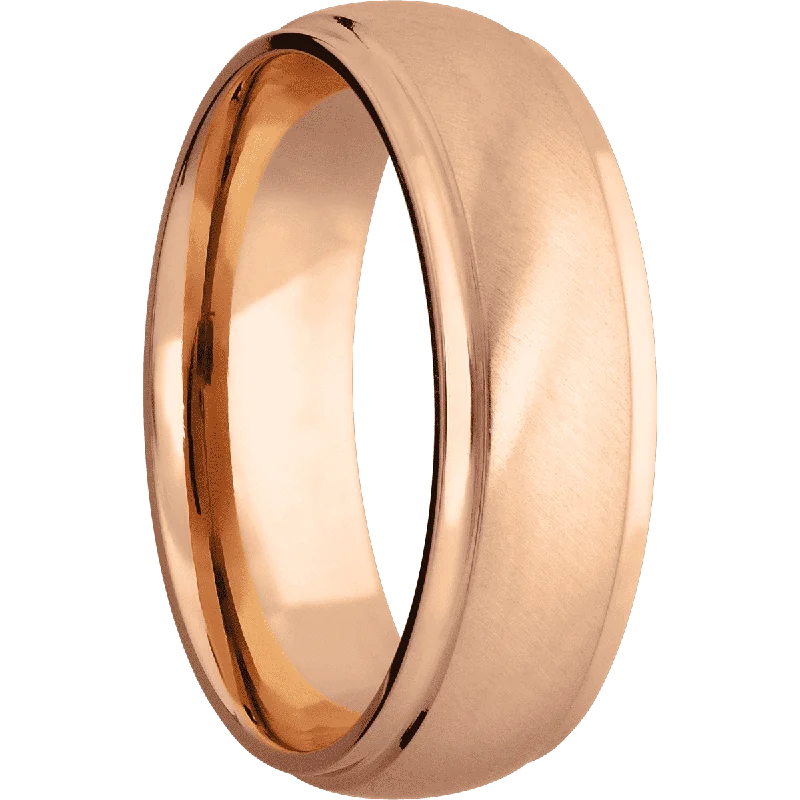 14K Rose Gold with Anglesatin , Polish Finish