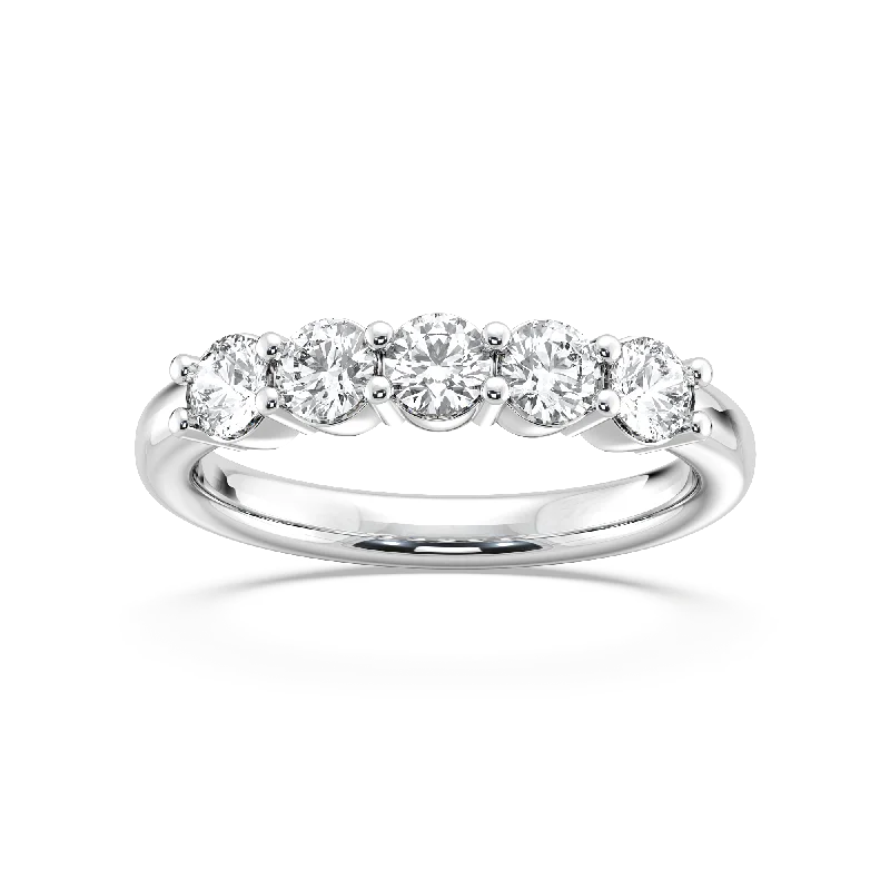 Classic Five Stone Diamond Band