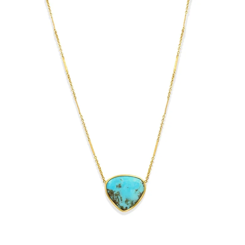 Teardrop Kingsman Turquoise Necklace