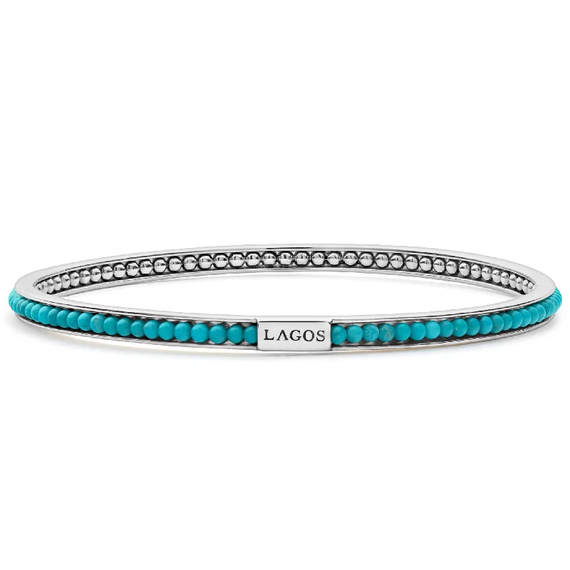 Caviar Icon Turquoise Bangle