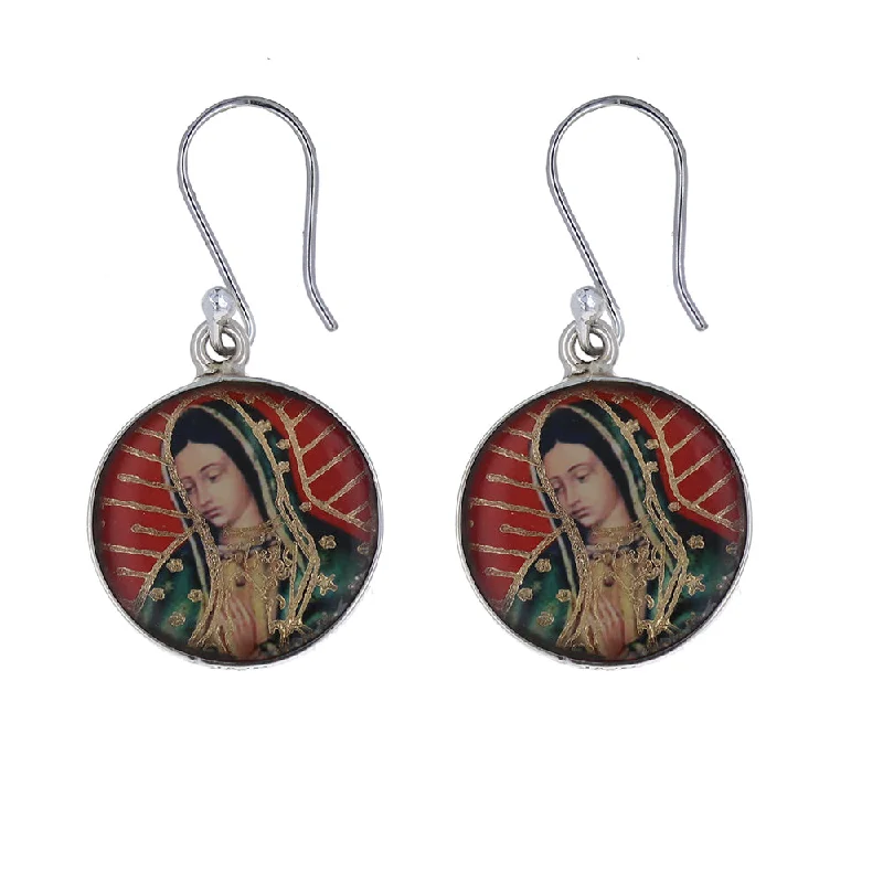 Guadalupe and Jesus Earrings