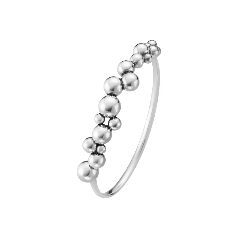 Silver Grapes Closed Bangle