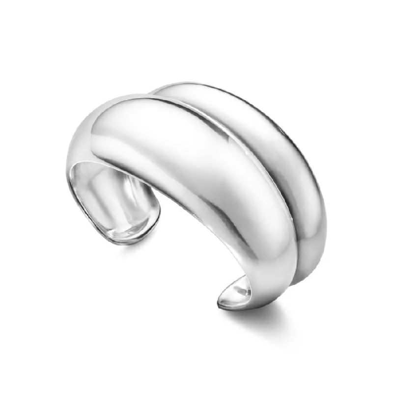 Silver Curve Bangle