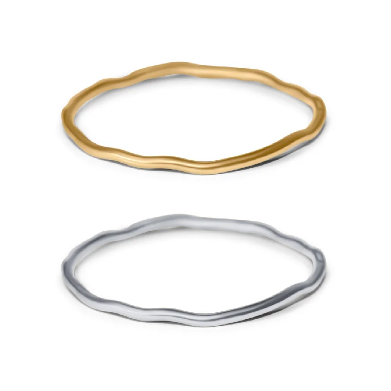 Dainty Irregular Bangle