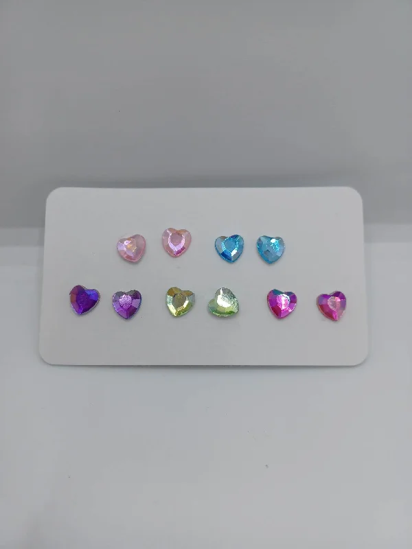 Heart Earring Set - 5 Pairs