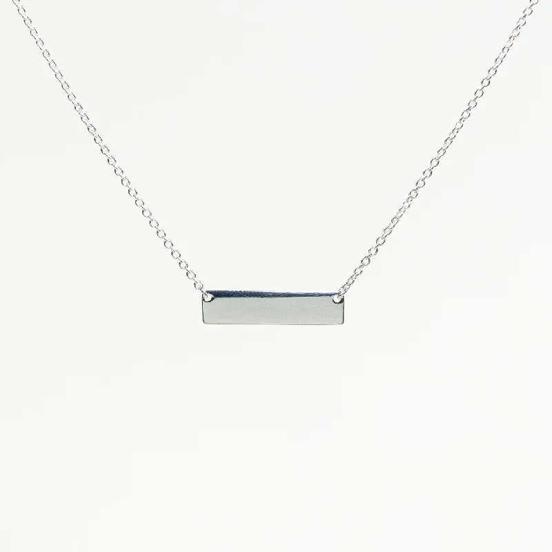 Silver Bar Necklace