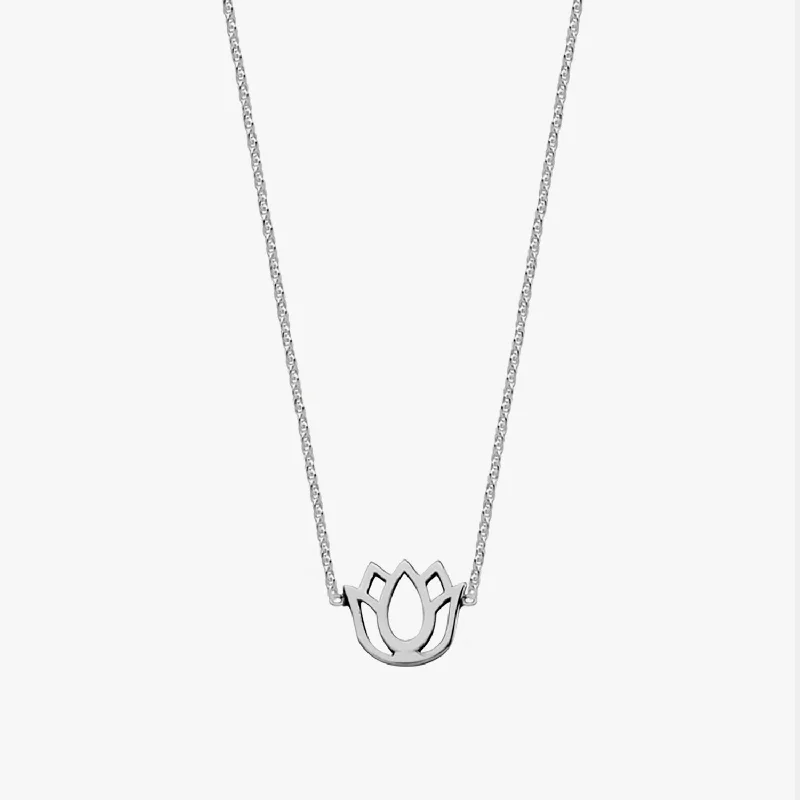 Mantra Lotus Necklace