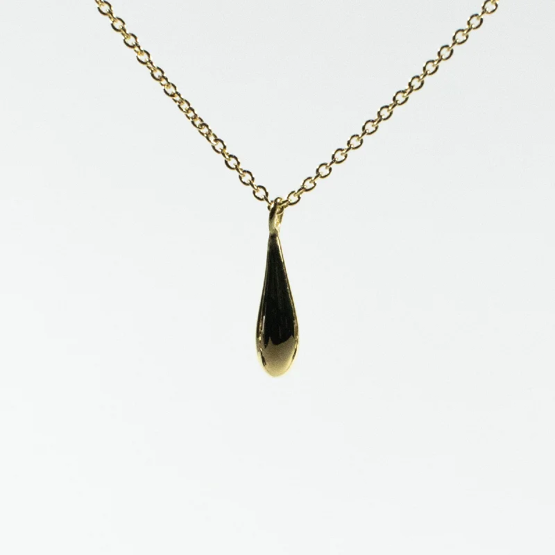 Small Gold Vermeil Drop Necklace