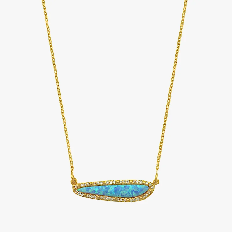 Abstract Opal Necklace