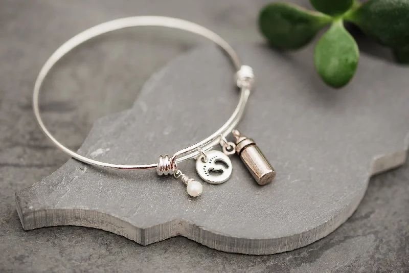 Pray For WAR Babies Silver Bangle