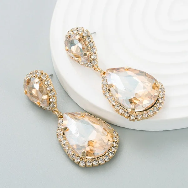 Champagne Teardrop Earrings