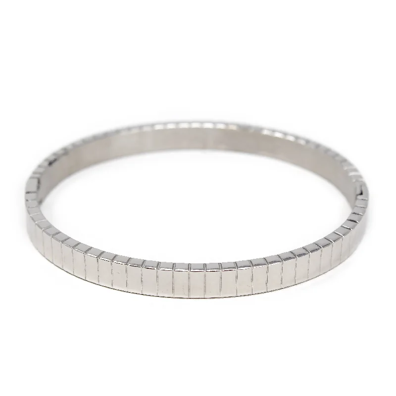 6mm STRIPED Stainless Steel Bangle