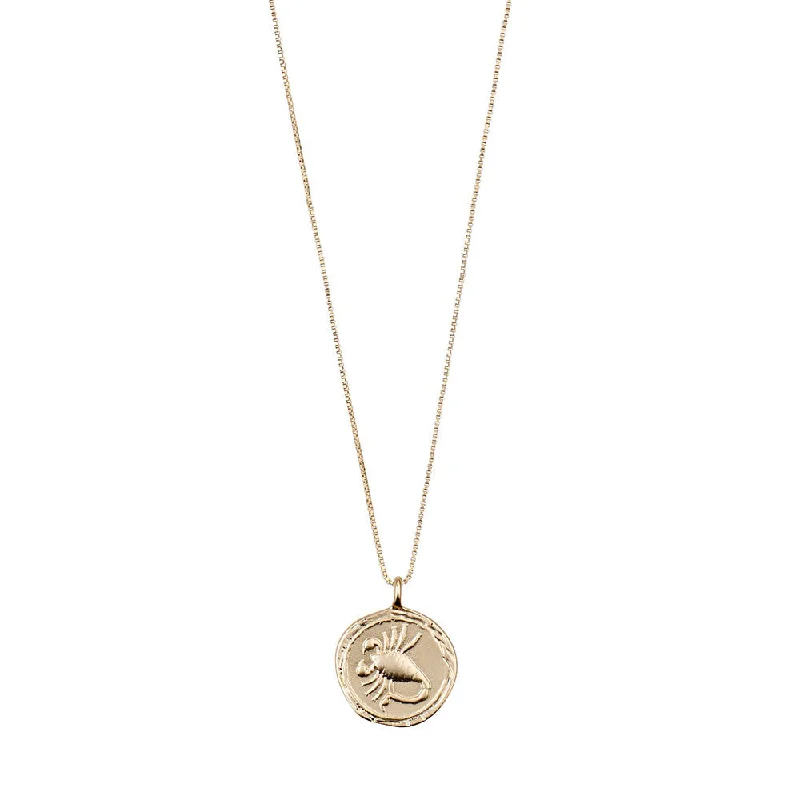 Scorpio Gold Plated Necklace