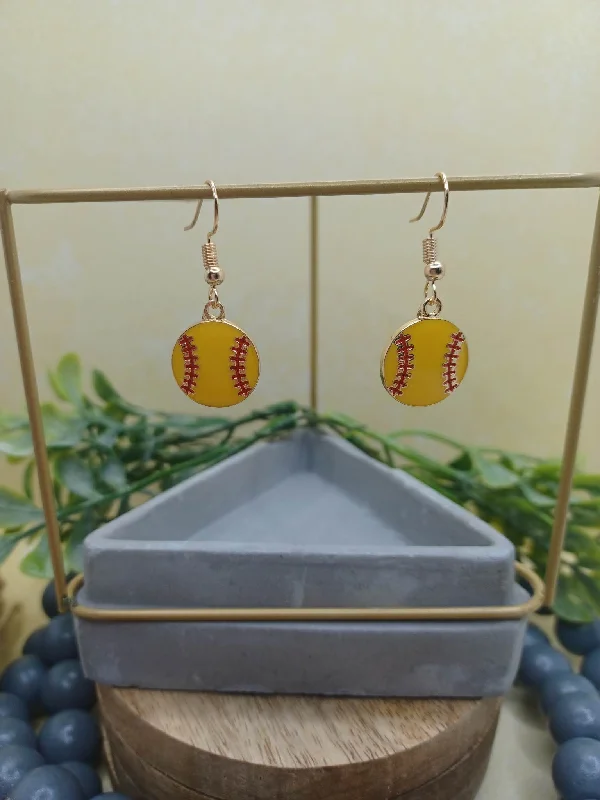 Softball Earrings