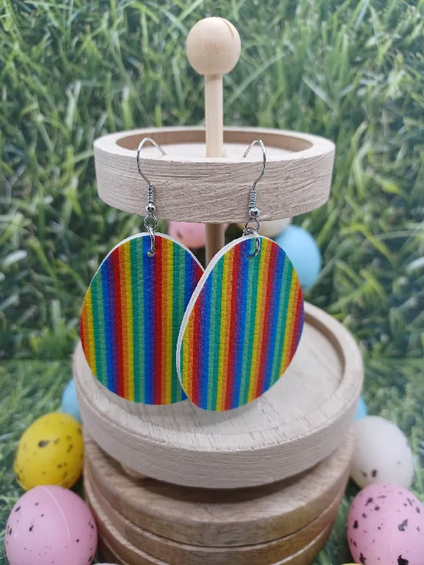 Multicolored Striped Earrings