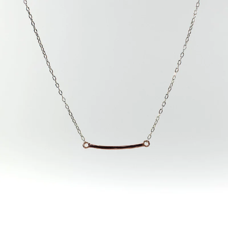 Rose Gold Vermeil Mini Curve Necklace