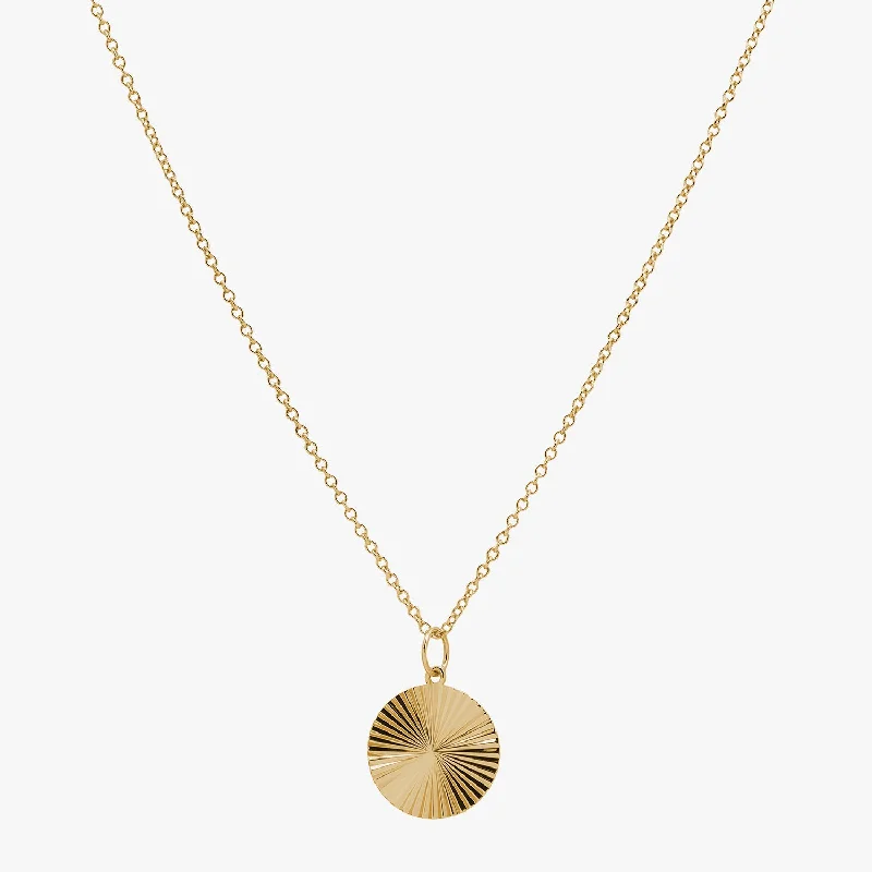 Sunbeam Disc Necklace