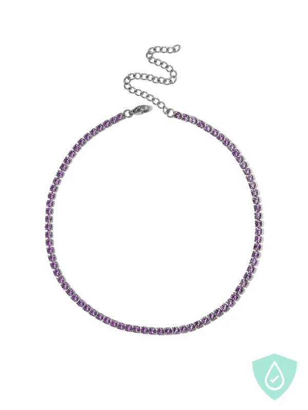 Violet Tennis Choker