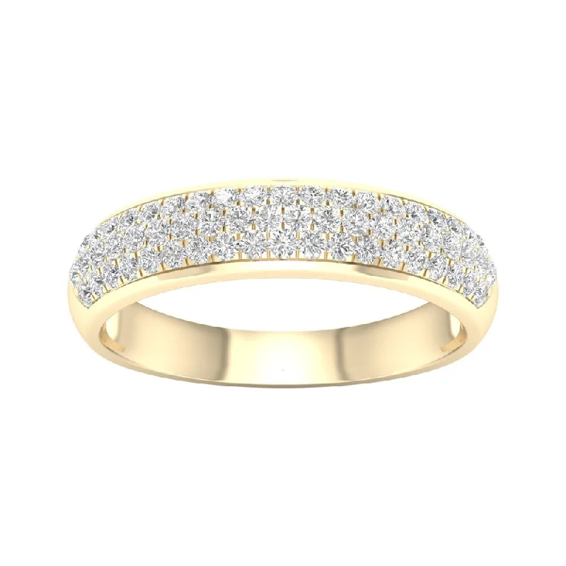 De Couer 1/2ct TDW Diamond Wedding Band in 10k Yellow Gold