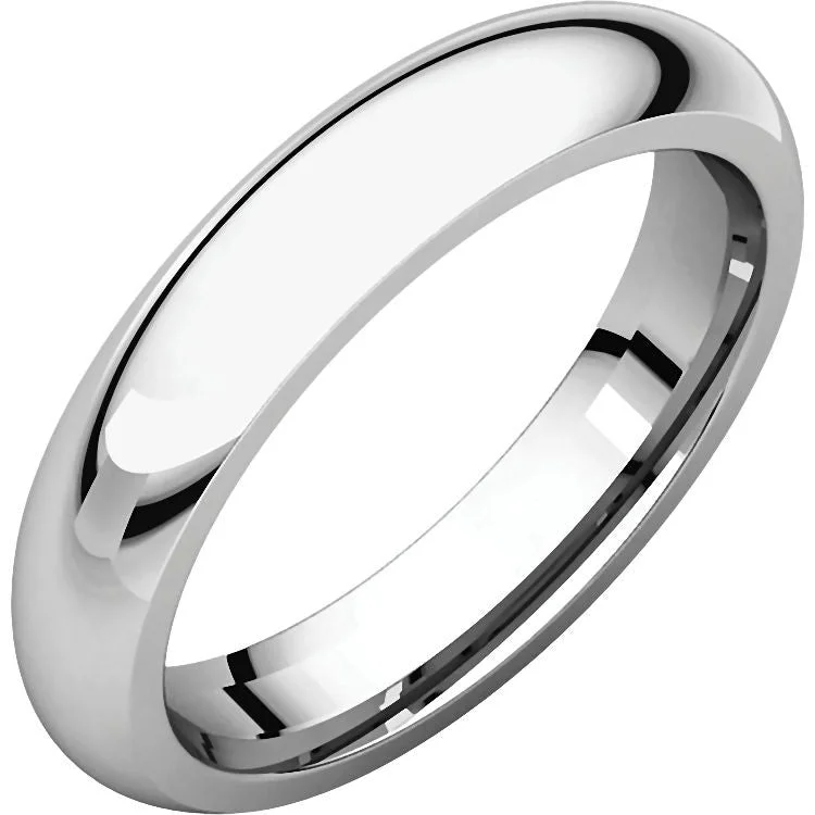 Georgia: 4mm Comfort Fit Domed 316 Stainless Steel Unisex Wedding Band