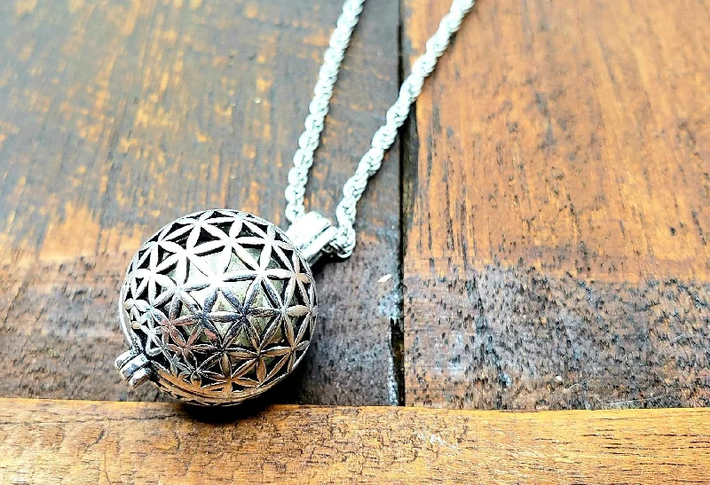 Small Flower of Life Harmony Bell Pendant