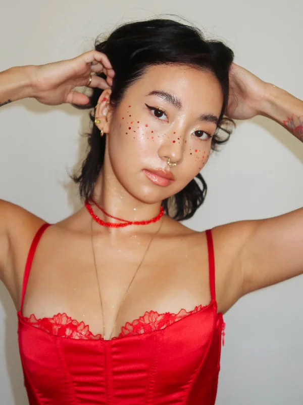 The Red Beaded Choker