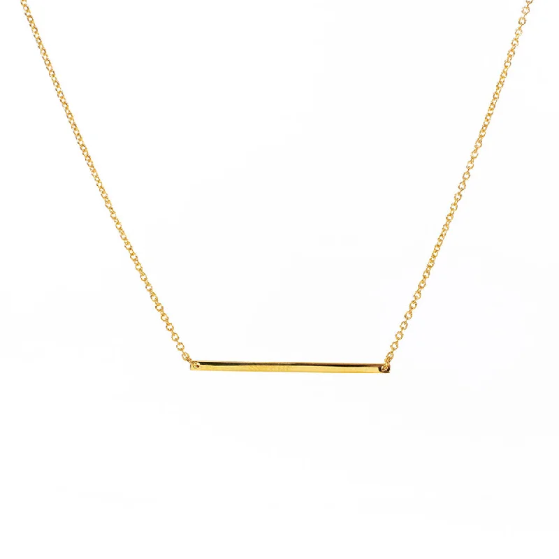 Gold Vermeil Bar Necklace