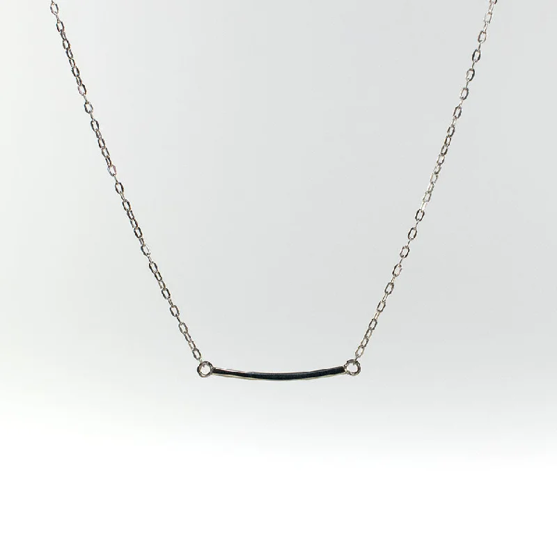 Silver Mini Curve Necklace