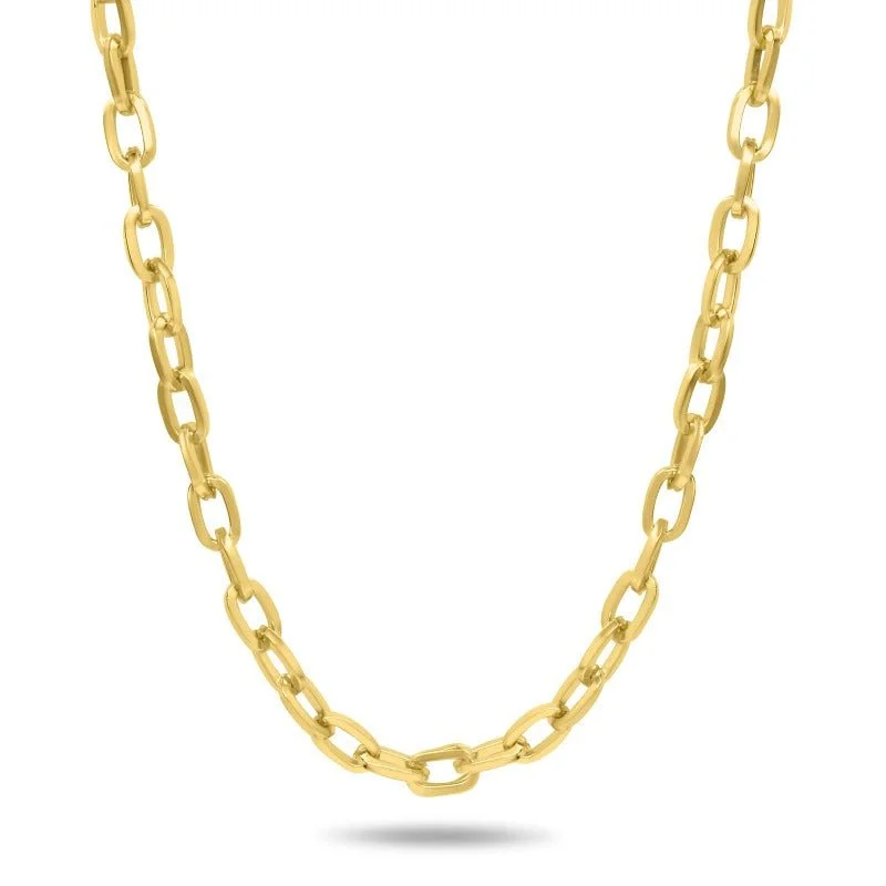 Gold Paperclip Chain Necklace