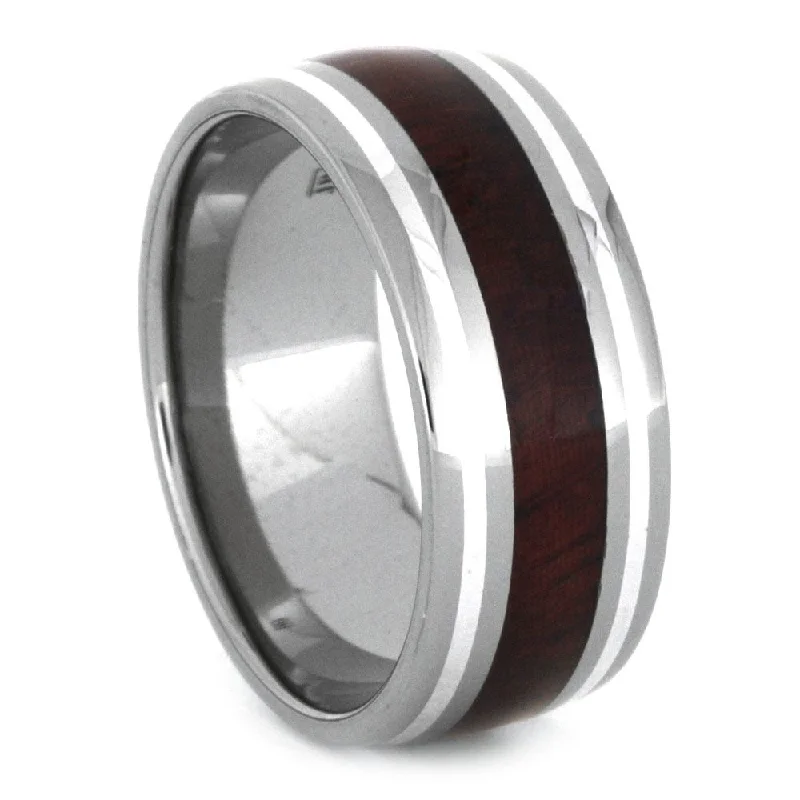 Padauk Wood Men's Wedding Band