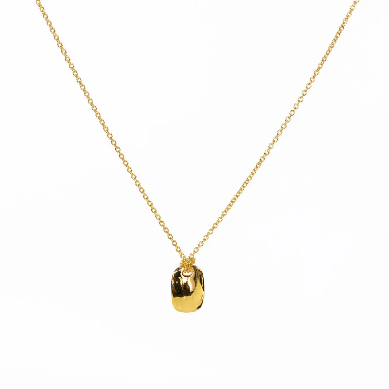 Gold Vermeil Chiclet Necklace