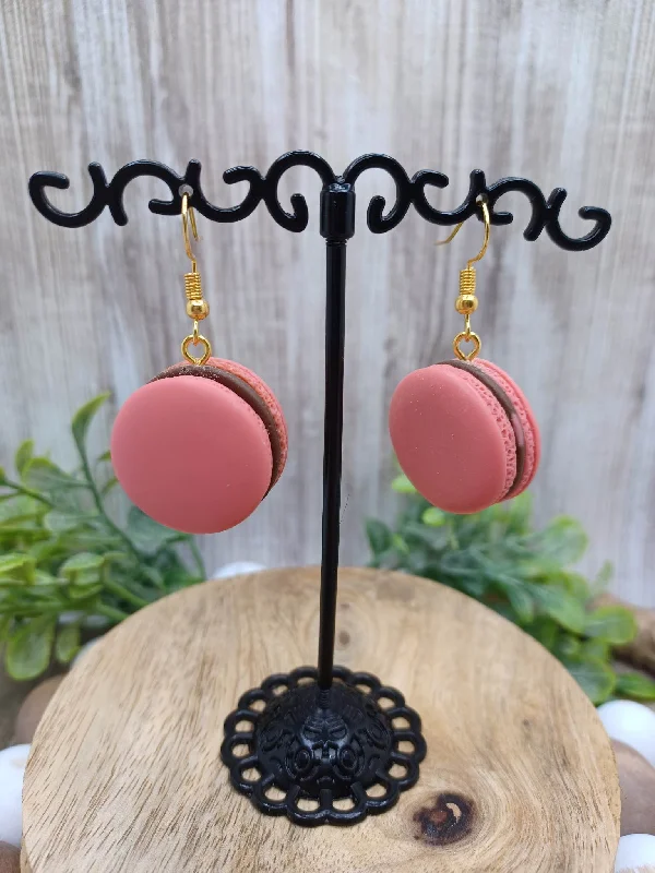 Pink Macaroon Earrings