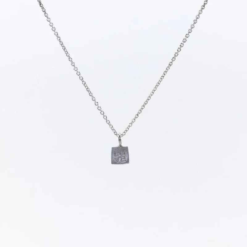 Love Single Cube Necklace