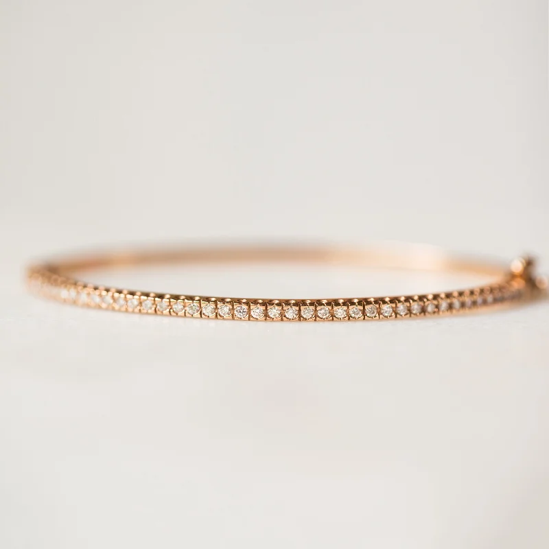 Diamond Eternity Bangle | 14-Karat