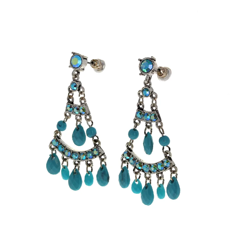 Turquoise Chandelier Earrings